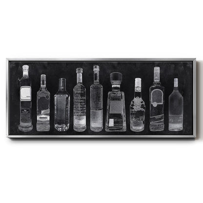 Bar Cart - Floater Framed Canvas Print