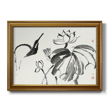 Lotus Study I Premium Framed Canvas- Ready to Hang