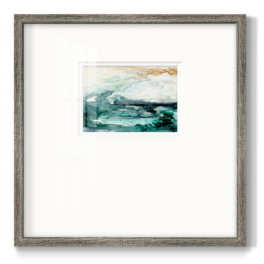 Sea Foam Flow I - Double Matboard Framed Print