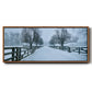 Snowy Road II - Floater Framed Canvas Print