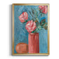 Rosa Blooms II - Modern Framed Canvas Print