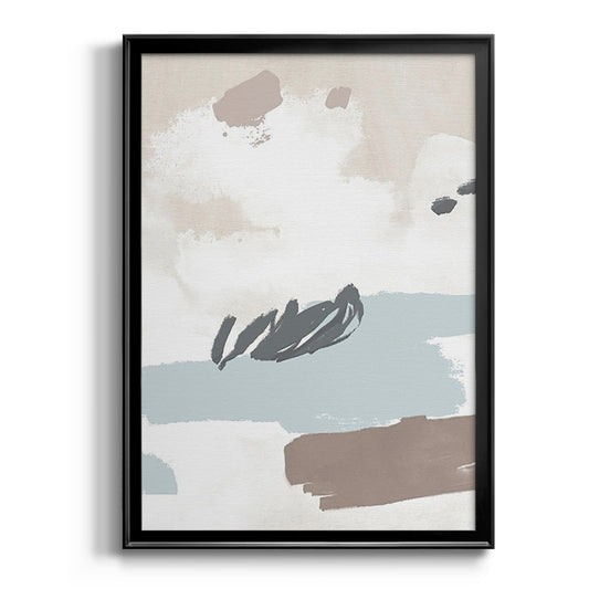Neutral Wash II - Modern Framed Canvas Print