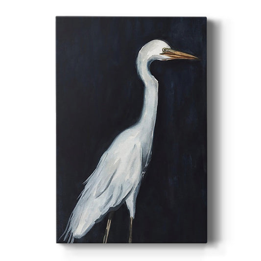 Calm Great Egret II Premium Gallery Wrapped Canvas - Ready to Hang