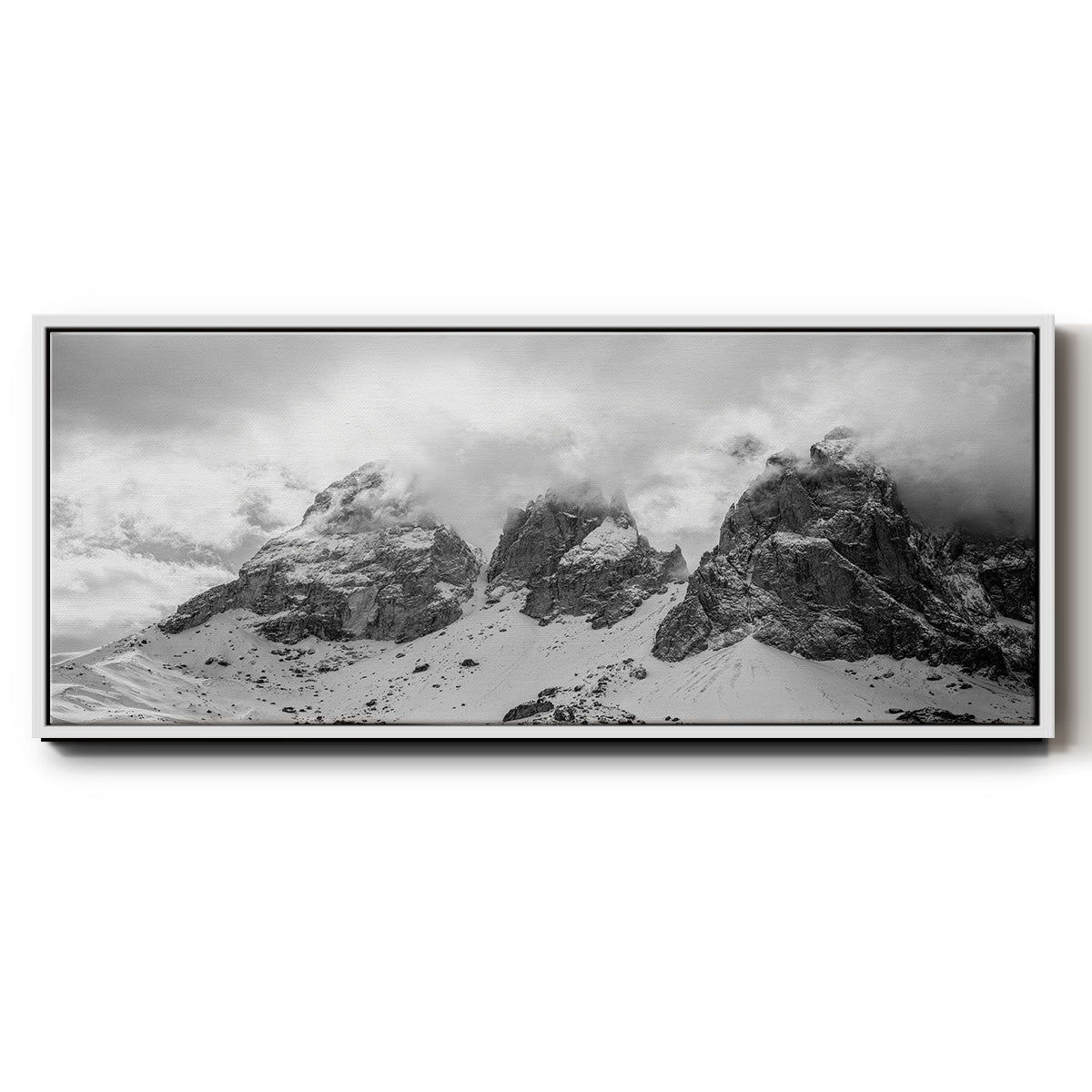 Dolomites - Floater Framed Canvas Print