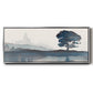 Serene Silhouette II - Floater Framed Canvas Print