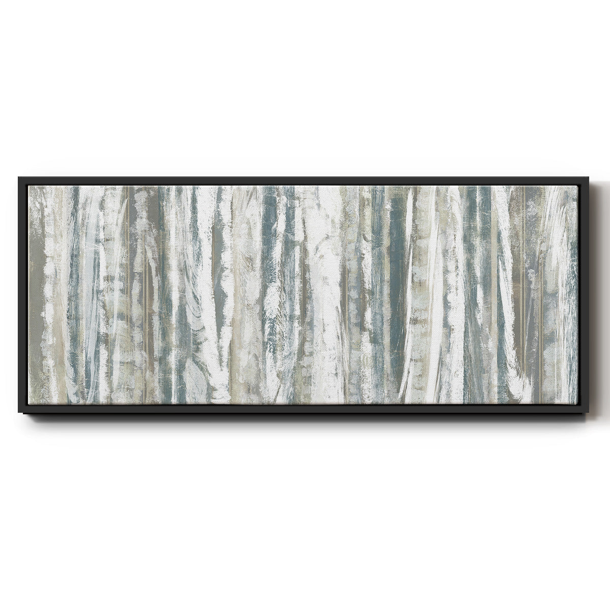 Treeline Strata I - Floater Framed Canvas Print