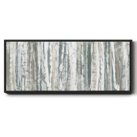 Treeline Strata I - Floater Framed Canvas Print