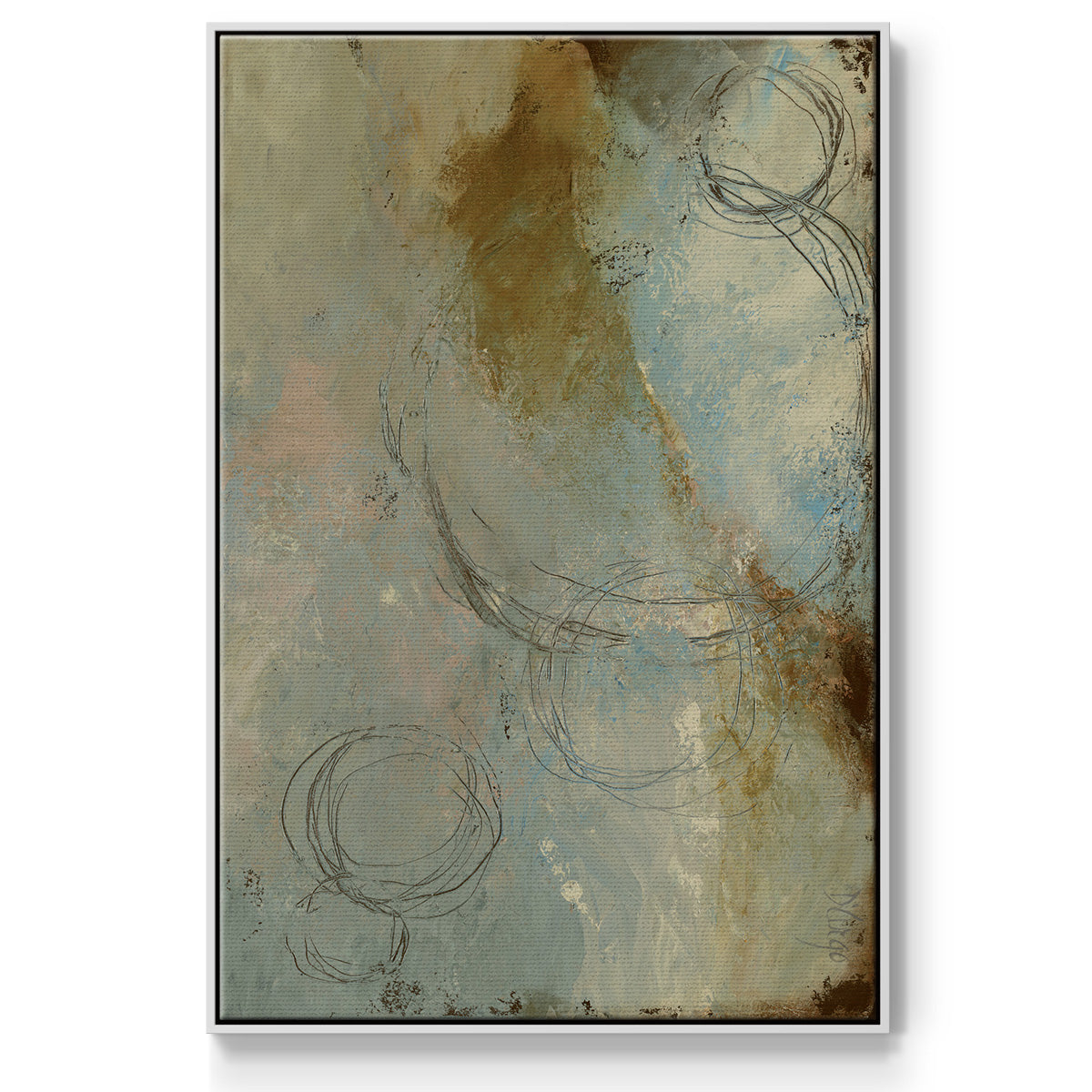 Zen Path I  Framed Premium Gallery Wrapped Canvas - Ready to Hang