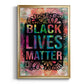 Graffiti Black Lives Matter - Modern Framed Canvas Print