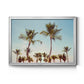 Aruba Palm - Modern Framed Canvas Print