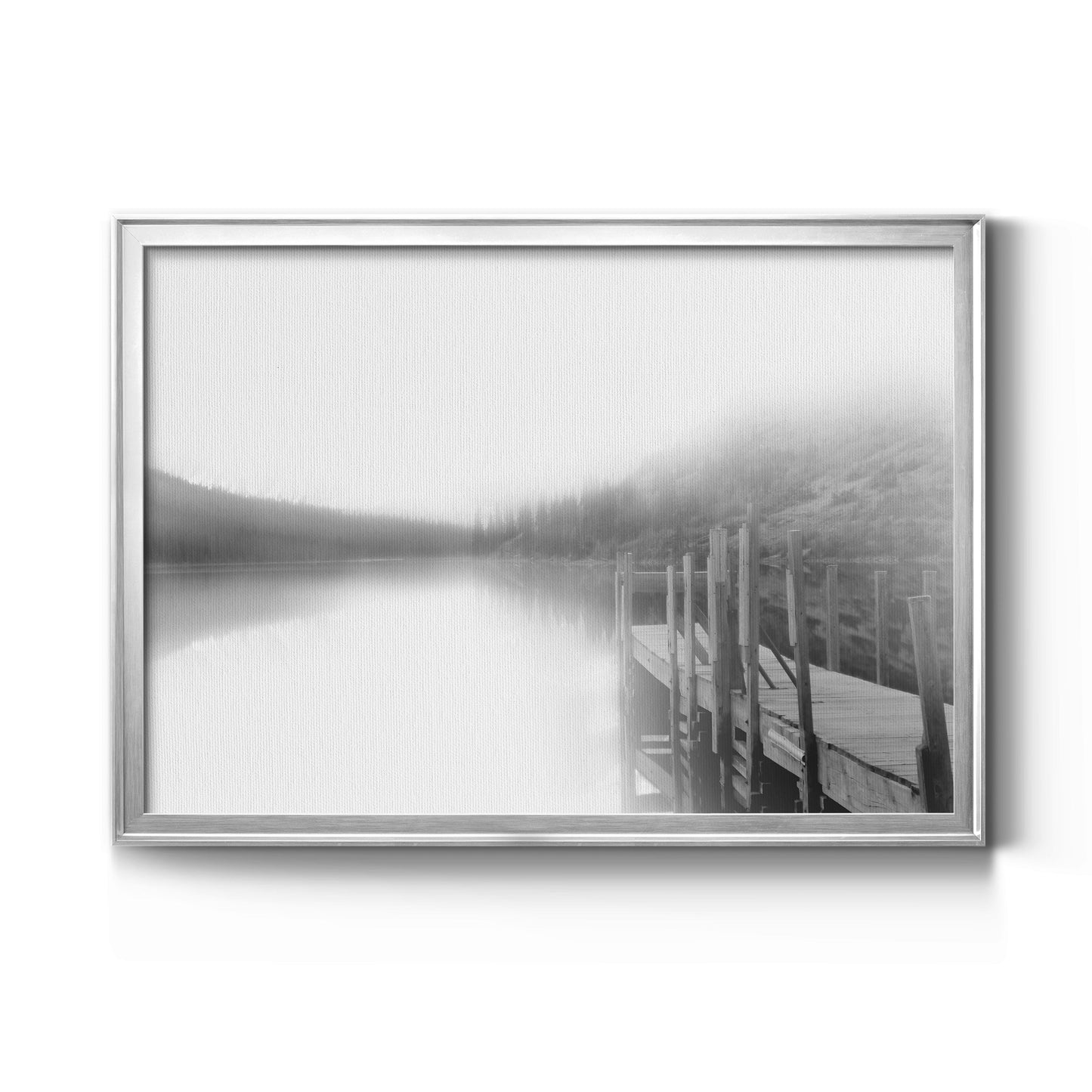 Mist on the Docks Premium Classic Framed Canvas - Ready to Hang