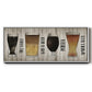 Beer Chart II - Floater Framed Canvas Print