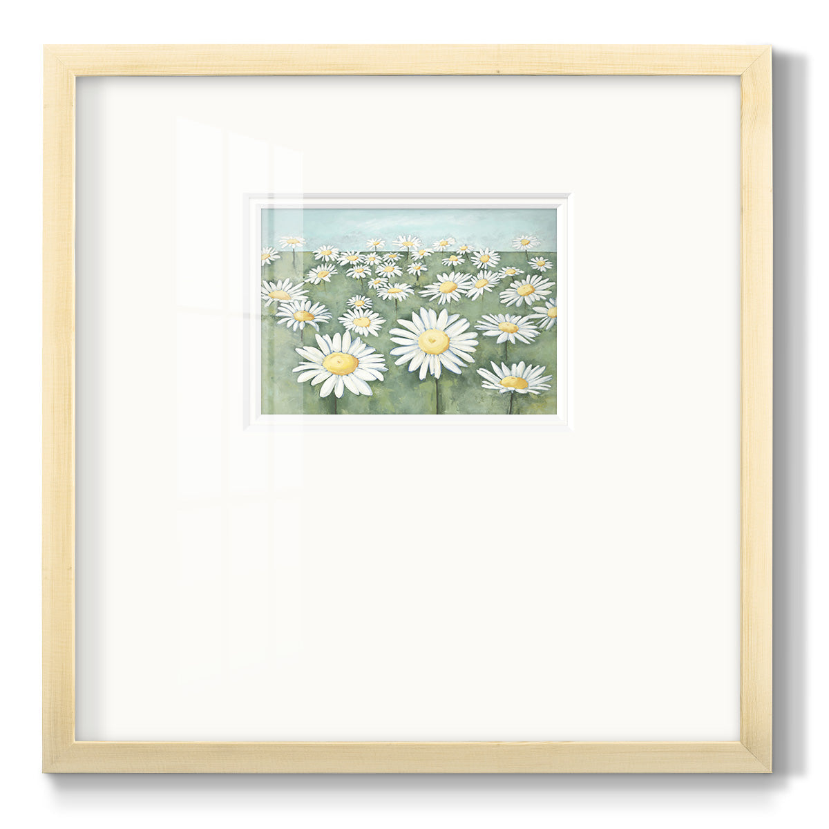 Field of Flowers Premium Framed Print Double Matboard