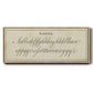 Manuscript Sampler II - Floater Framed Canvas Print