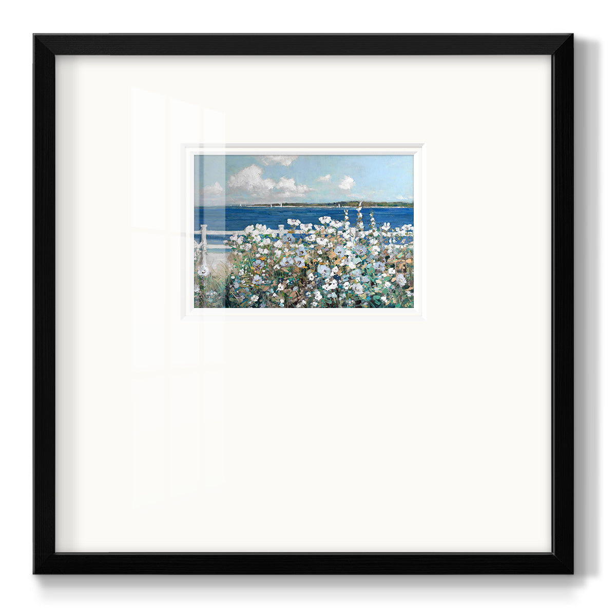 Bayside Garden - Double Matboard Framed Print