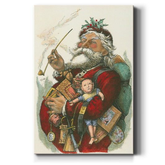 Merry Santa - Canvas Art Print