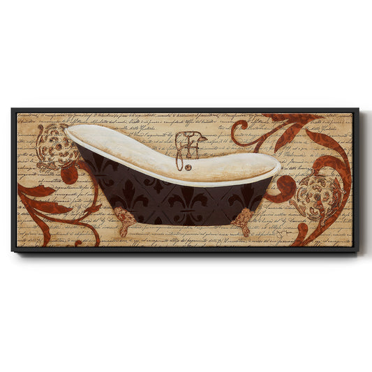 Renaissance Bath I - Floater Framed Canvas Print