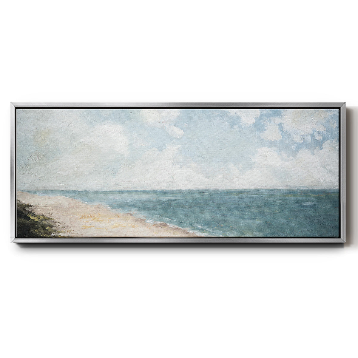 Beach View - Floater Framed Canvas Print