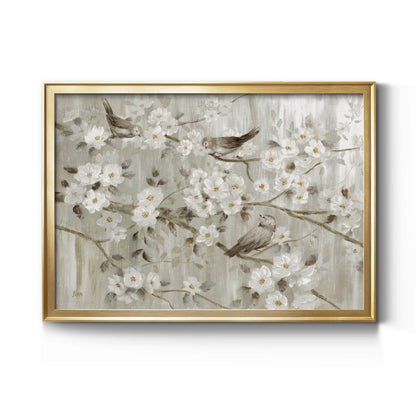 Neutral Spring Birds Premium Classic Framed Canvas - Ready to Hang