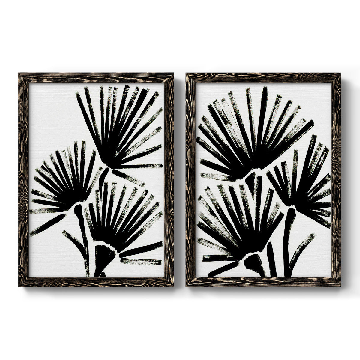 Fan Brush I - Premium Framed Canvas 2 Piece Set - Ready to Hang