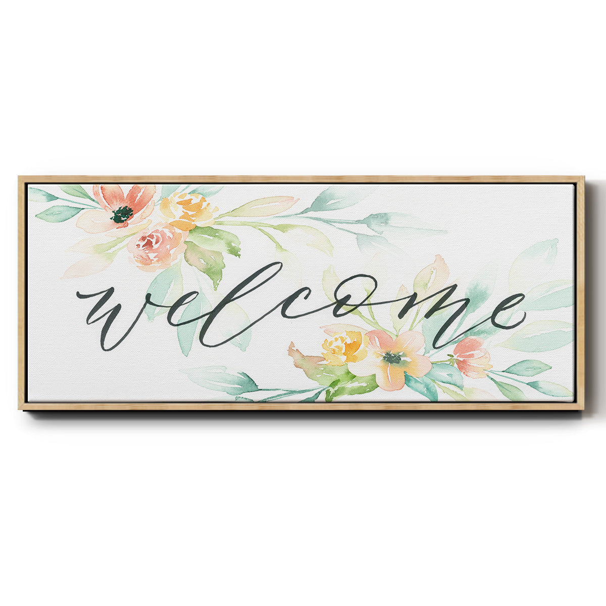 Welcome - Floater Framed Canvas Print