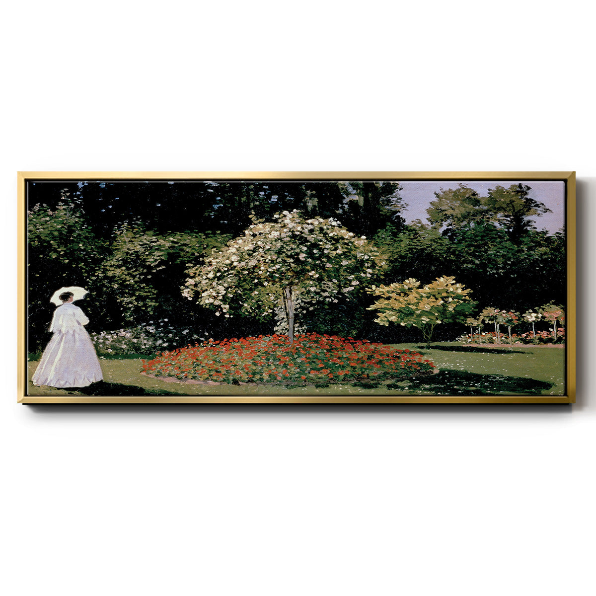 Jeanne Marguerite Lecadre in the Garden - Floater Framed Canvas Print