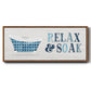 Relax and Soak - Floater Framed Canvas Print
