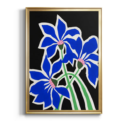 Pop Flowers IV - Modern Framed Canvas Print