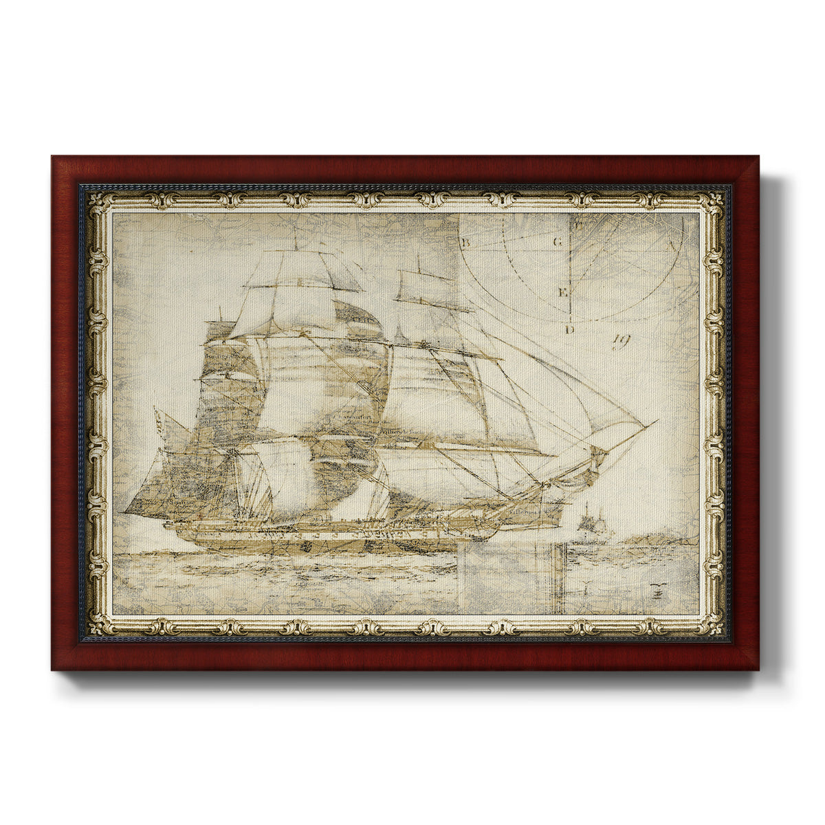 Ghost Ship I Premium Framed Canvas- Ready to Hang