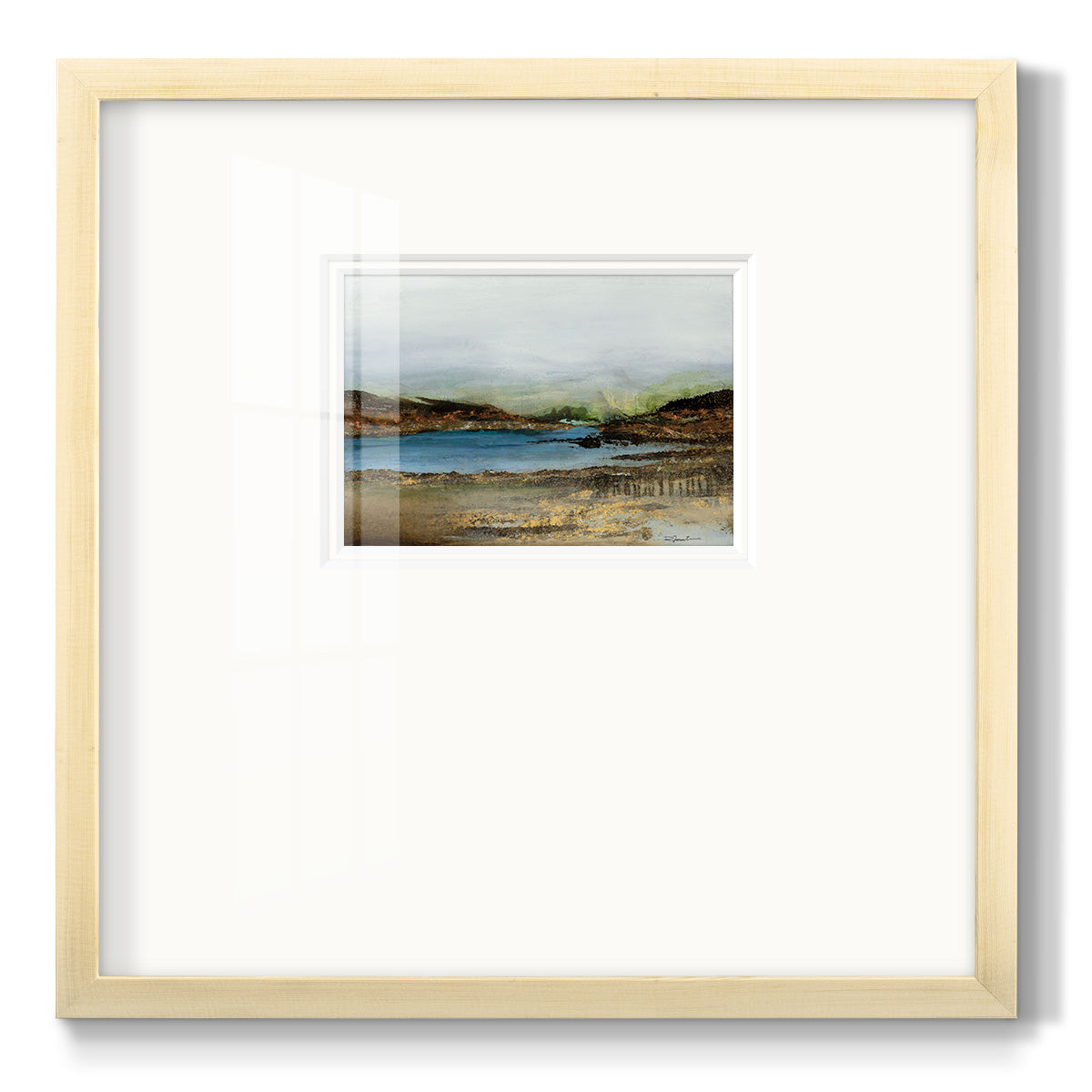 Lakeside - Double Matboard Framed Print