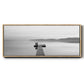Black & White Water Panel XII - Floater Framed Canvas Print
