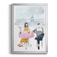 Paris in Love II - Modern Framed Canvas Print