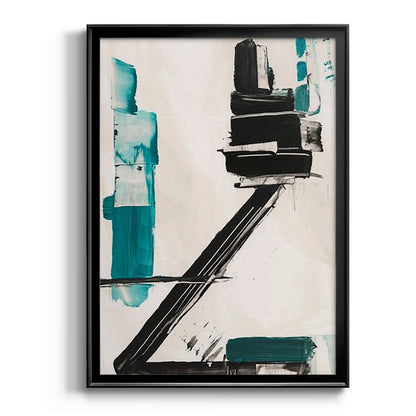 Geometry Notes IV - Modern Framed Canvas Print