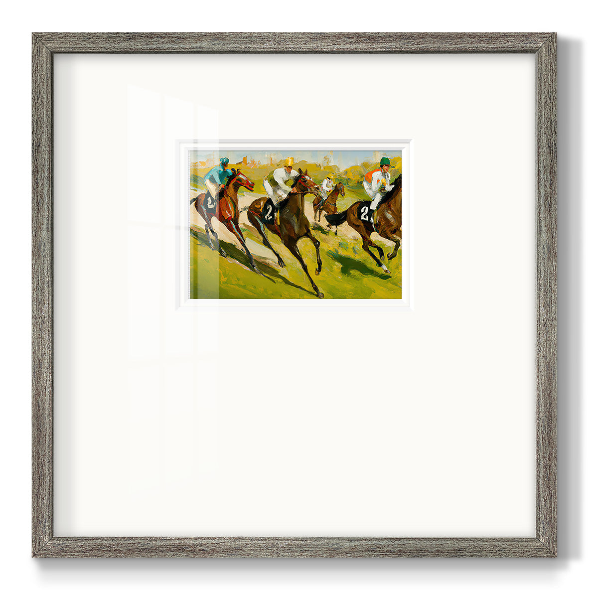 Day at the Races Premium Framed Print Double Matboard