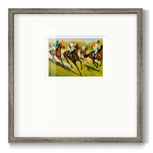 Day at the Races Premium Framed Print Double Matboard