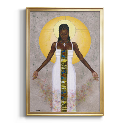 Her Peace - Modern Framed Canvas Print