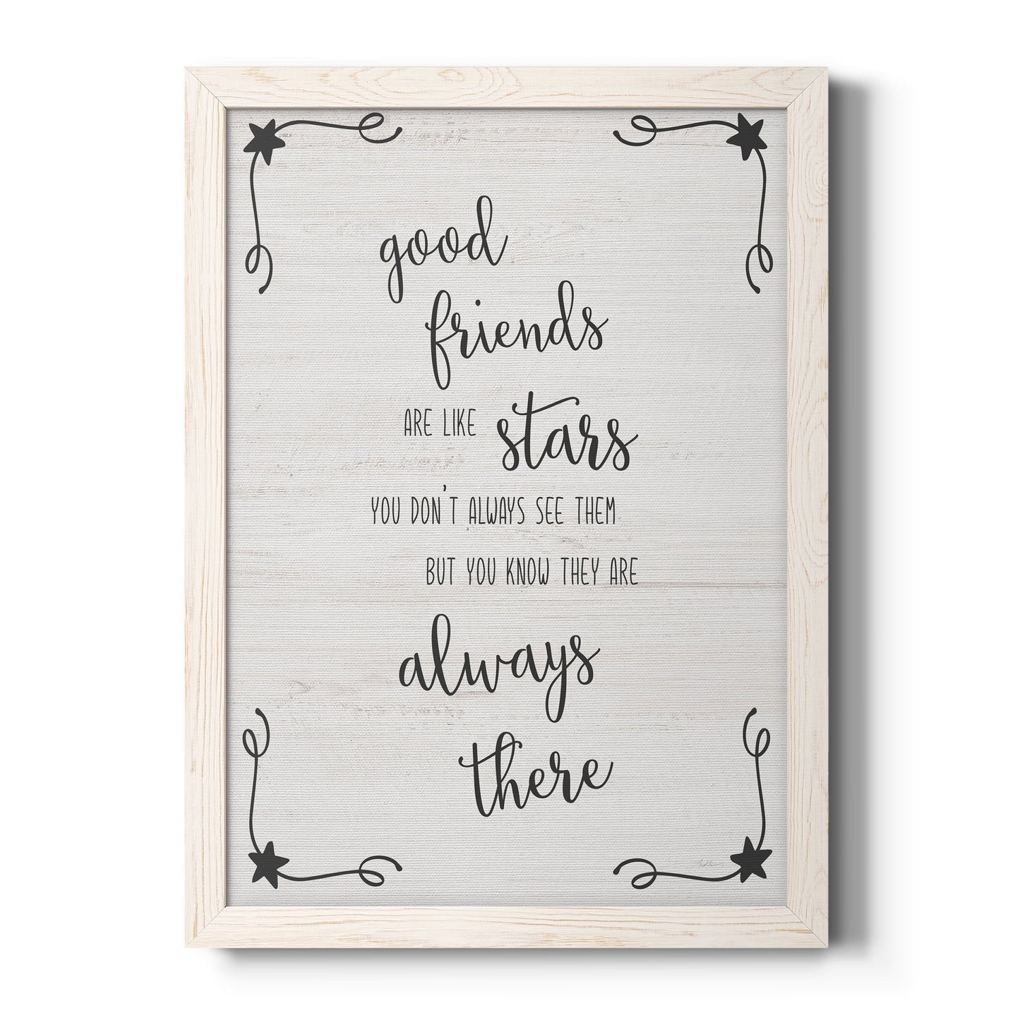 Always There - Barnwood Framed Canvas Print