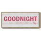 Princess Goodnight - Floater Framed Canvas Print