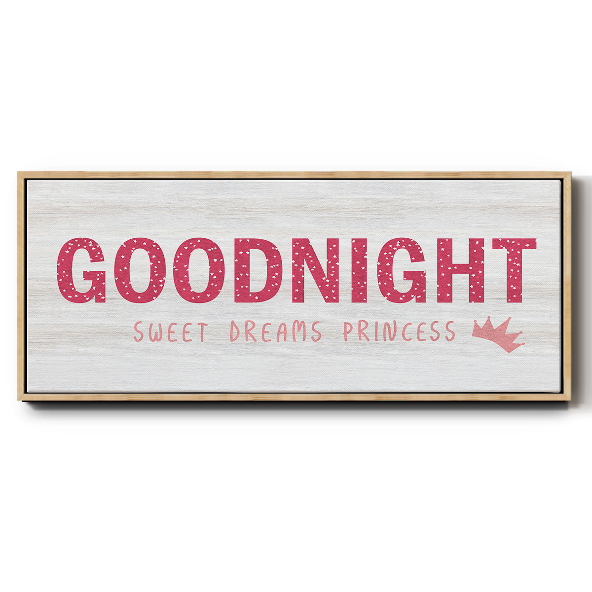 Princess Goodnight - Floater Framed Canvas Print