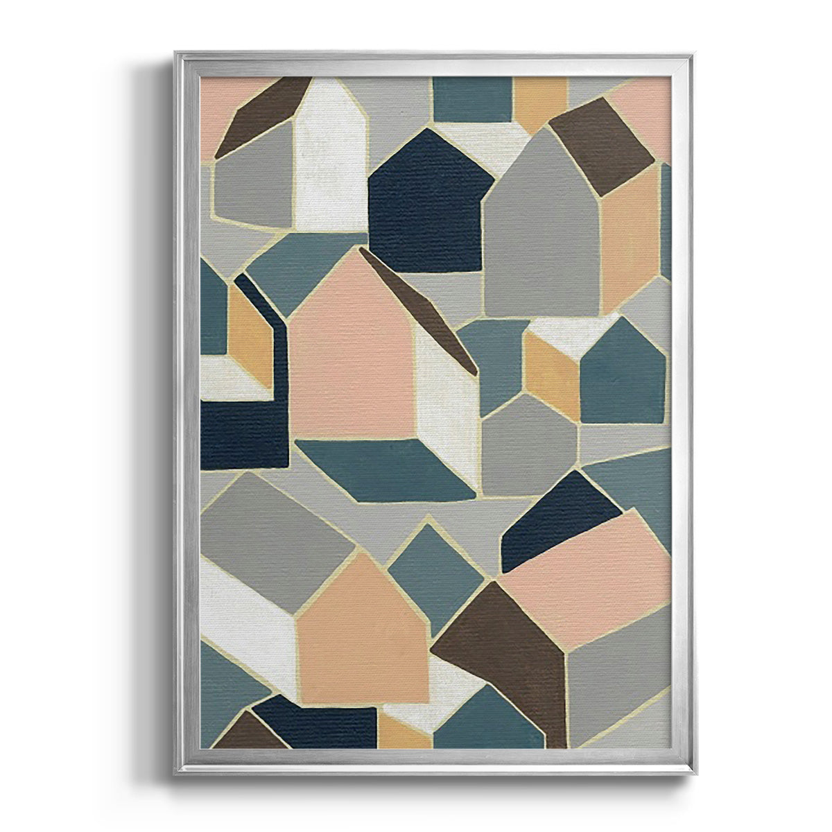 Dream House II - Modern Framed Canvas Print