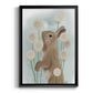 Rabbit In Dandylions - Modern Framed Canvas Print