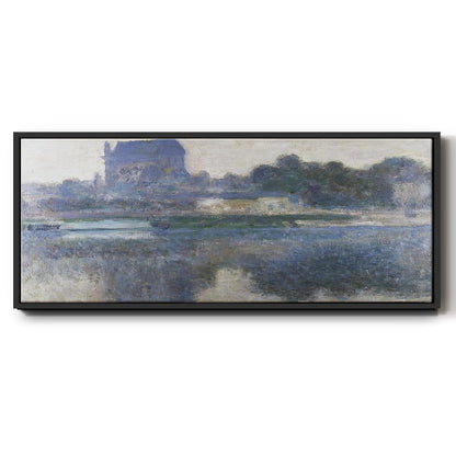 The Church of Vernon in the Mist, 1893 - Floater Framed Canvas Print