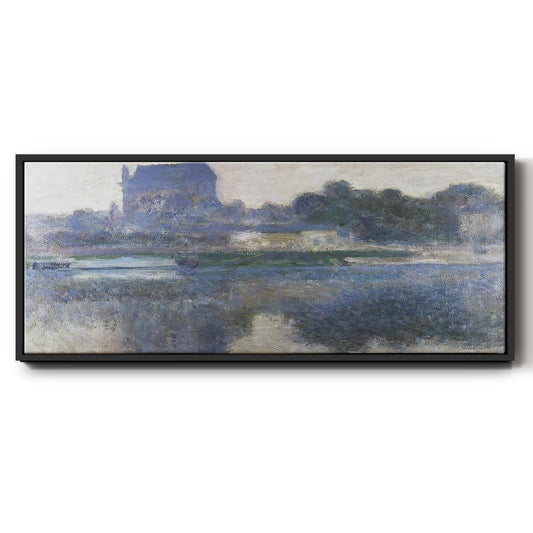 The Church of Vernon in the Mist, 1893 - Floater Framed Canvas Print