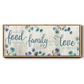 Food Family Love - Floater Framed Canvas Print