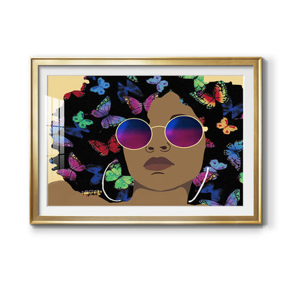 Butterfly Diva I Premium Framed Print - Ready to Hang