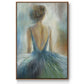 Lady in Blue Framed Premium Gallery Wrapped Canvas - Ready to Hang