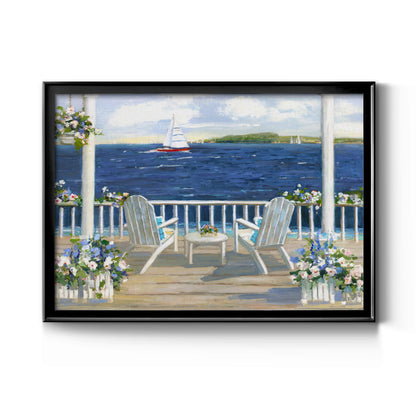Summer Sail - Modern Framed Canvas Print