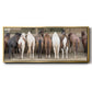 Haystack Happy - Floater Framed Canvas Print