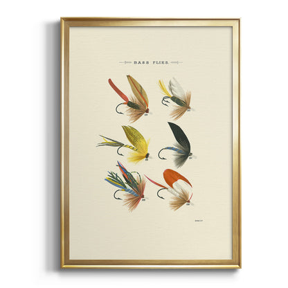 Bass Flies I - Modern Framed Canvas Print