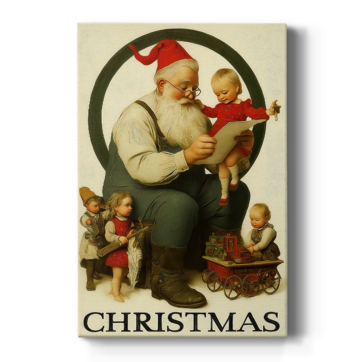 Warm Lantern Carols at Dawn - Canvas Art Print